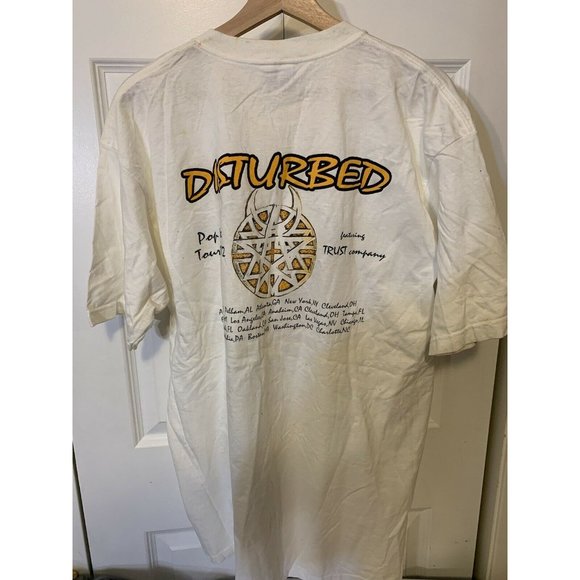 2002 Vintage Korn‎ Concert T Shirt Sz XL POP SUX TOUR! - DISTURBED White … - Picture 7 of 9
